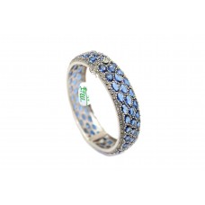 Sterling Silver Bracelet 925 Bangle Women's Zircon Marcasite Stone Handmade A833